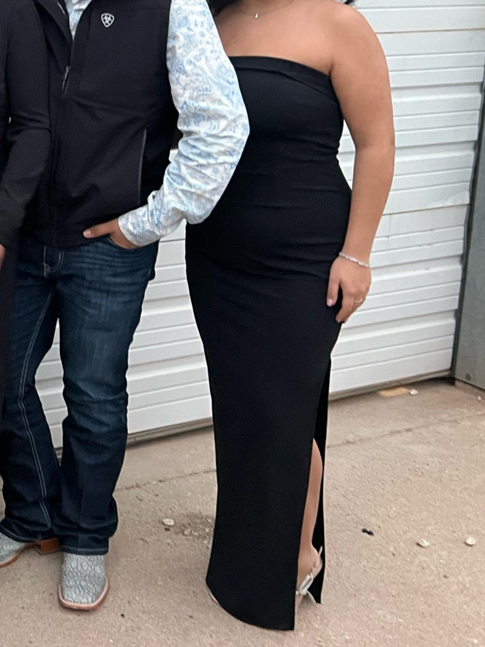 Strapless maxi dress